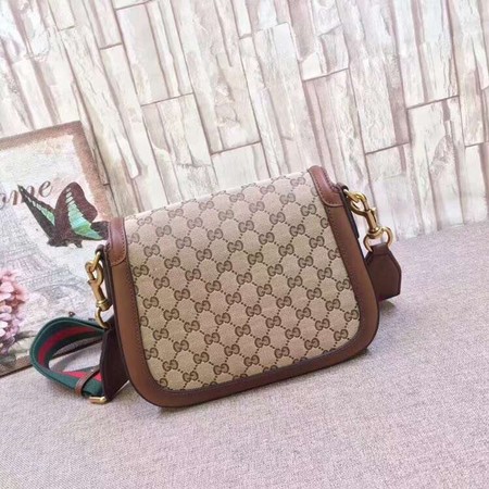Gucci GG Lady Web Hand-Stained Leather Shoulder Bag 380573 Brown Gucci GG Lady Web Hand-Stained Leather Shoulder Bag 380573 Brown