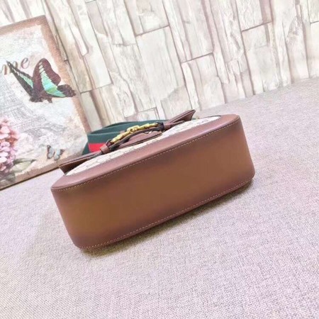 Gucci GG Lady Web Hand-Stained Leather Shoulder Bag 380573 Brown Gucci GG Lady Web Hand-Stained Leather Shoulder Bag 380573 Brown