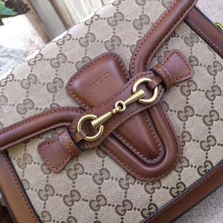 Gucci GG Lady Web Hand-Stained Leather Shoulder Bag 380573 Brown Gucci GG Lady Web Hand-Stained Leather Shoulder Bag 380573 Brown