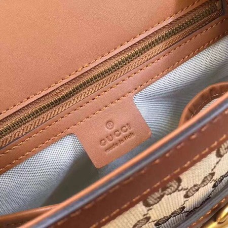 Gucci GG Lady Web Hand-Stained Leather Shoulder Bag 380573 Brown Gucci GG Lady Web Hand-Stained Leather Shoulder Bag 380573 Brown