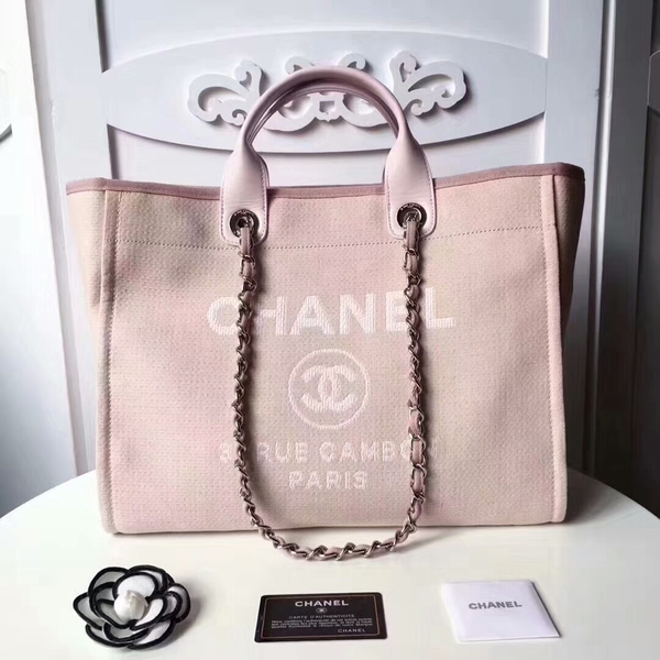 Chanel Medium Original Canvas Leather Tote Shopping Bag 66941G Chanel Medium Original Canvas Leather Tote Shopping Bag 66941G