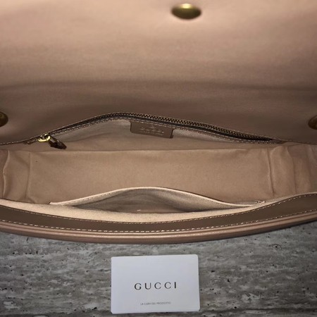 Gucci GG Marmont Large Shoulder Bag 443496 Apricot Gucci GG Marmont Large Shoulder Bag 443496 Apricot