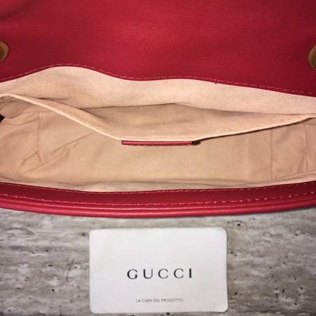 Gucci GG Marmont matelasse Mini Bag 446744 Red Gucci GG Marmont matelasse Mini Bag 446744 Red