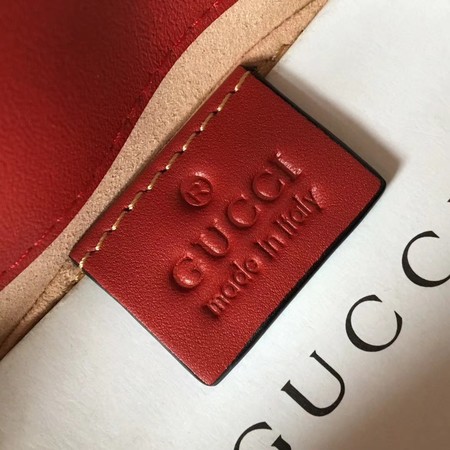 Gucci GG Marmont matelasse Mini Bag 446744 Red Gucci GG Marmont matelasse Mini Bag 446744 Red