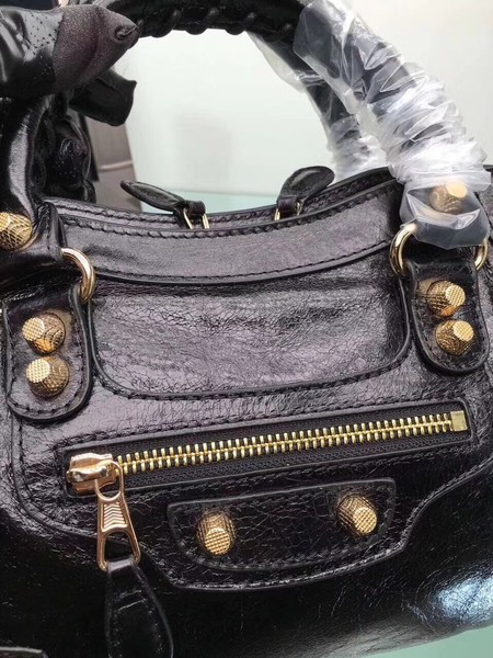 Balenciaga Giant City Gold Studs Handbag 084333 Black Balenciaga Giant City Gold Studs Handbag 084333 Black