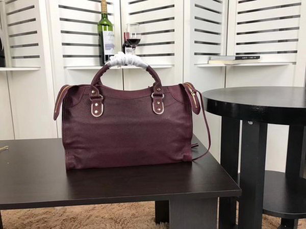Balenciaga Giant City Gold Studs Handbag B084334 Wine Balenciaga Giant City Gold Studs Handbag B084334 Wine