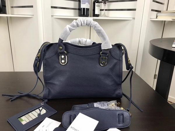 Balenciaga Giant City Gold Studs Handbag B084335 Blue Balenciaga Giant City Gold Studs Handbag B084335 Blue