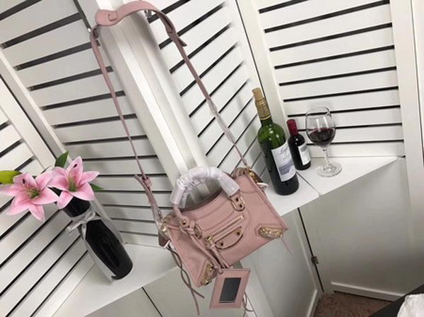 Balenciaga Giant City Gold Studs Handbag B084335 Pink Balenciaga Giant City Gold Studs Handbag B084335 Pink