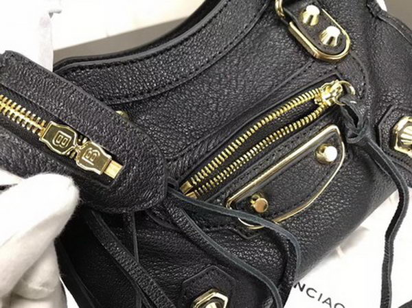 Balenciaga Giant City Gold Studs Handbag B084336 Black Balenciaga Giant City Gold Studs Handbag B084336 Black