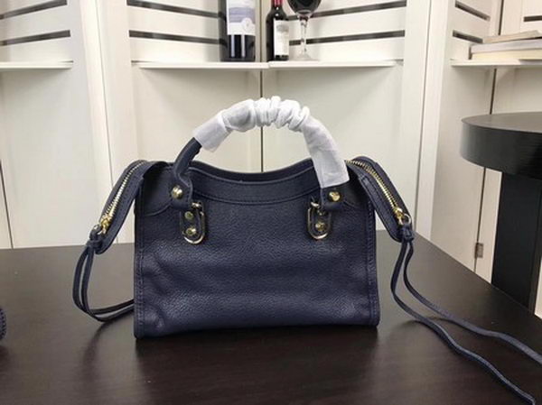 Balenciaga Giant City Gold Studs Handbag B084336 Blue Balenciaga Giant City Gold Studs Handbag B084336 Blue