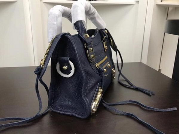 Balenciaga Giant City Gold Studs Handbag B084336 Blue Balenciaga Giant City Gold Studs Handbag B084336 Blue