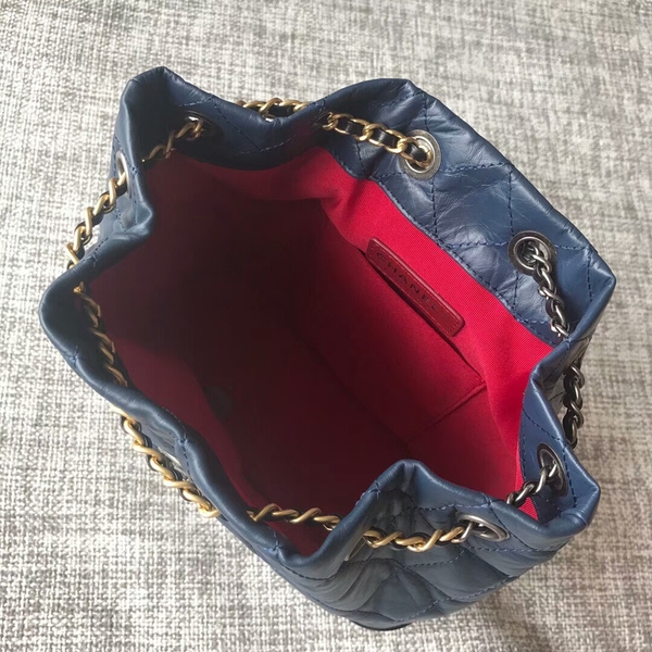 Chanel 2018 Original Calfskin Leather Backpack 81229 Blue Chanel 2018 Original Calfskin Leather Backpack 81229 Blue