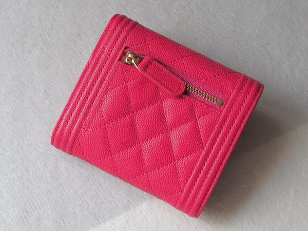 Chanel Tri-Fold Wallet Calfskin Leather A48980 Peach Chanel Tri-Fold Wallet Calfskin Leather A48980 Peach