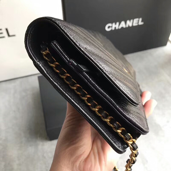Chanel Owl Pendant Flap Shoulder Bag Calfskin Leather A33814 Black Chanel Owl Pendant Flap Shoulder Bag Calfskin Leather A33814 Black