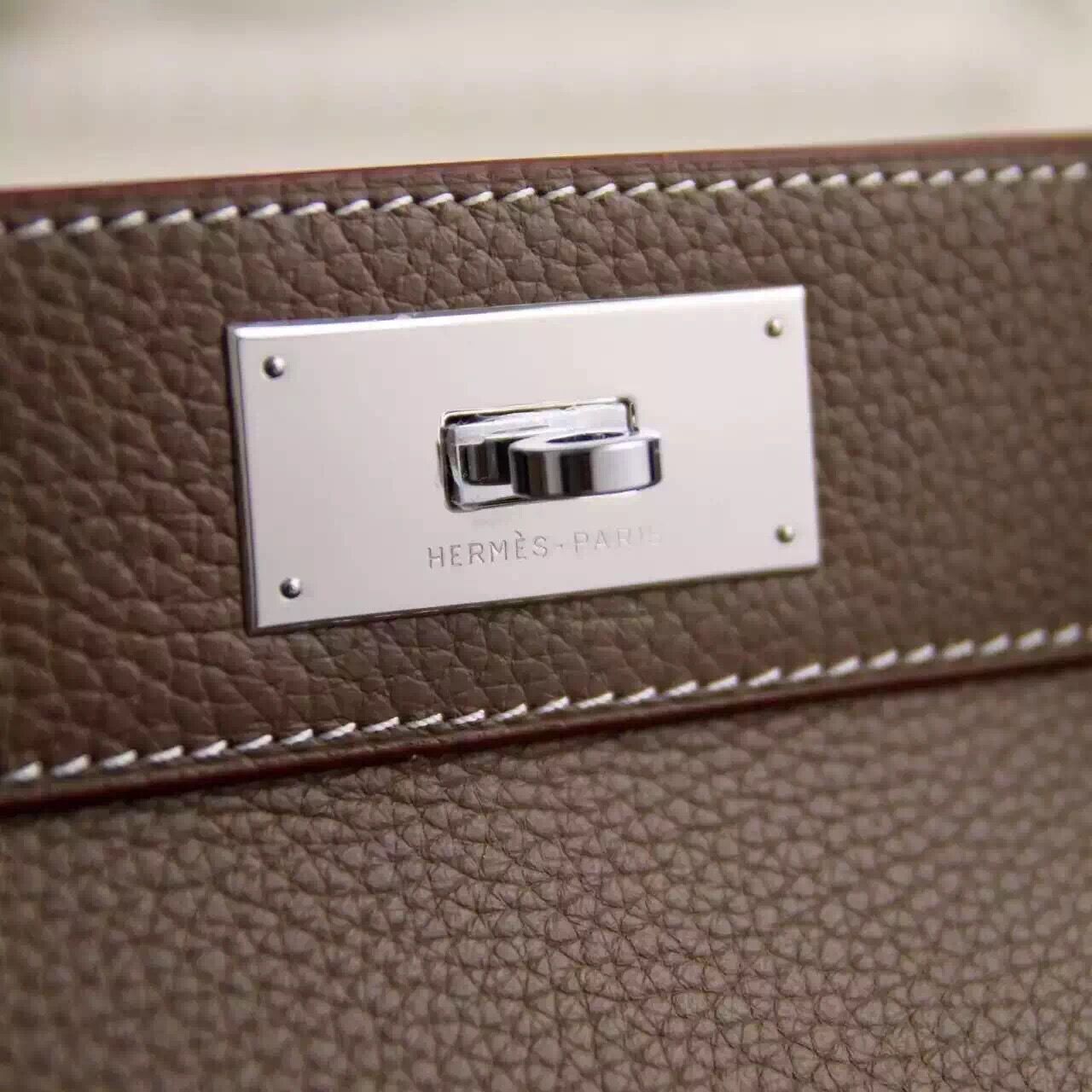 Hermes Original Leather Toolbox Handbag 5689 Brown Hermes Original Leather Toolbox Handbag 5689 Brown