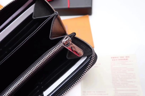 Louis Vuitton Mahina Leather Wallet 61867 Black