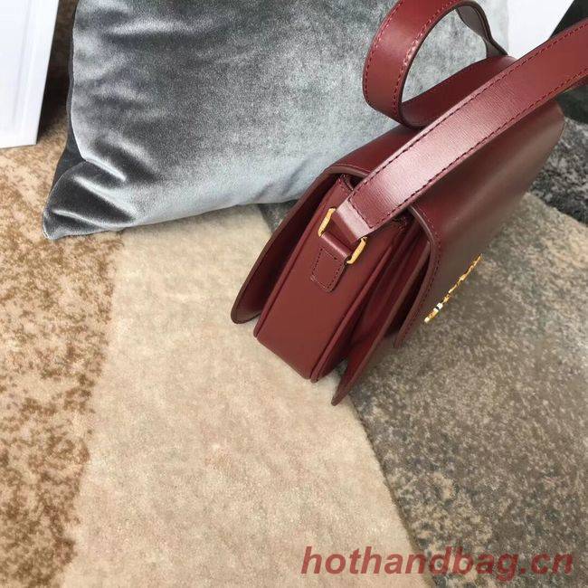 CELINE MEDIUM TRIOMPHE BAG IN SHINY CALFSKIN CL87363 LIGHT BURGUNDY CELINE MEDIUM TRIOMPHE BAG IN SHINY CALFSKIN CL87363 LIGHT BURGUNDY