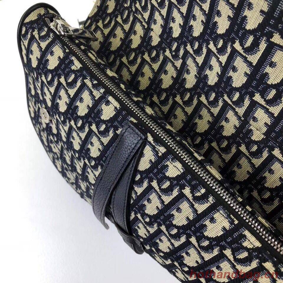 Dior Saddle Canvas Crossbody Bag M0446D Black Dior Saddle Canvas Crossbody Bag M0446D Black