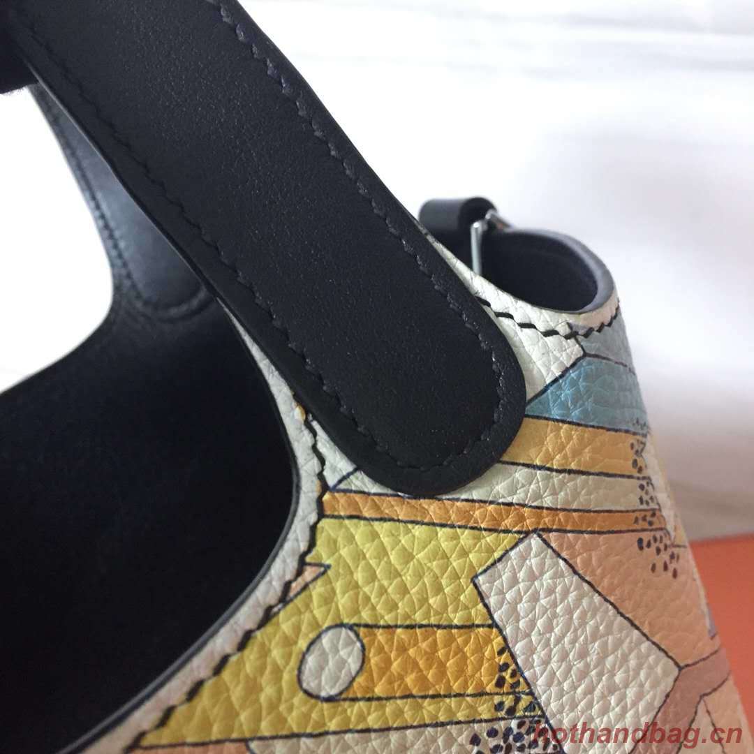 Hermes Picotin Lock 22cm Bags Litchi Leather HPT88 black Hermes Picotin Lock 22cm Bags Litchi Leather HPT88 black