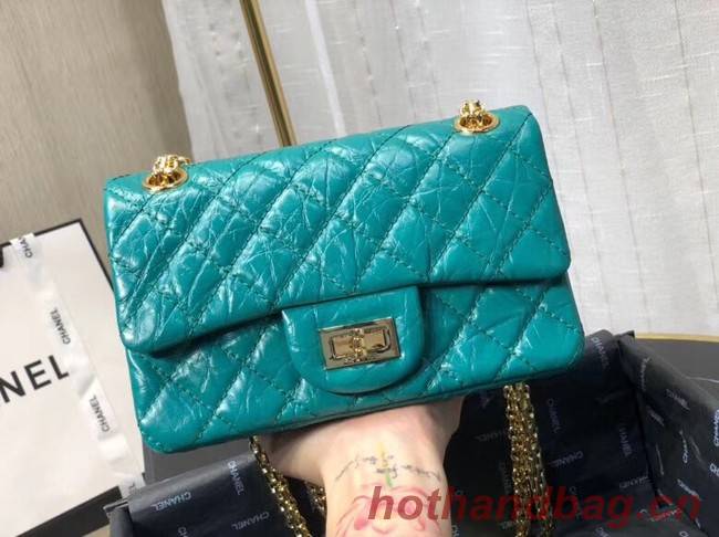Chanel Shoulder Bag Original Leather Green AS0874 Gold Chanel Shoulder Bag Original Leather Green AS0874 Gold