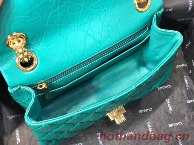 Chanel Shoulder Bag Original Leather Green AS0874 Gold Chanel Shoulder Bag Original Leather Green AS0874 Gold