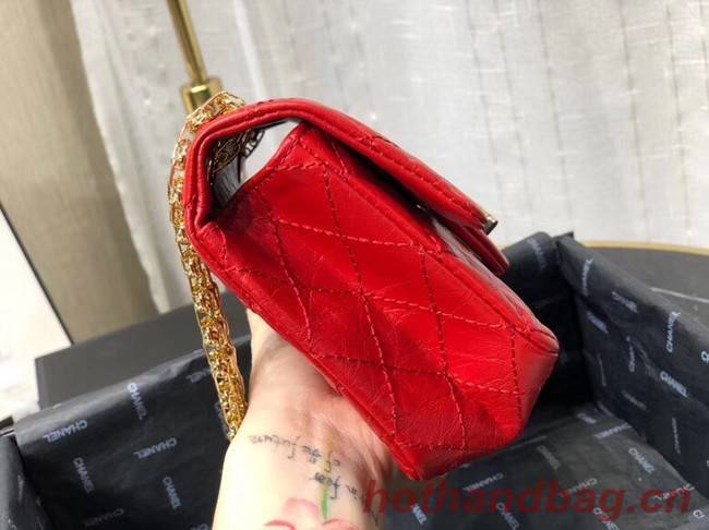 Chanel Shoulder Bag Original Leather Red AS0874 Gold Chanel Shoulder Bag Original Leather Red AS0874 Gold