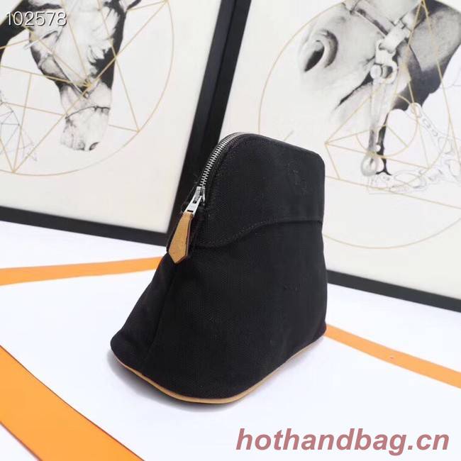 Hermes Cosmetic Bag H3699 Black
