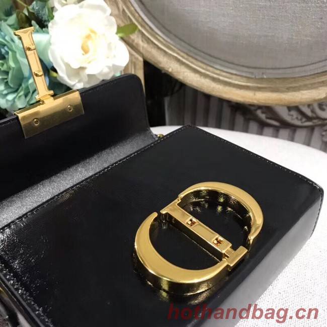 Dior 30 MONTAIGNE Sheep leatherJACQUARD BOX BAG M928 black