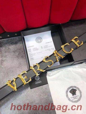 Versace Leather Belt VS7488 Black Versace Leather Belt VS7488 Black