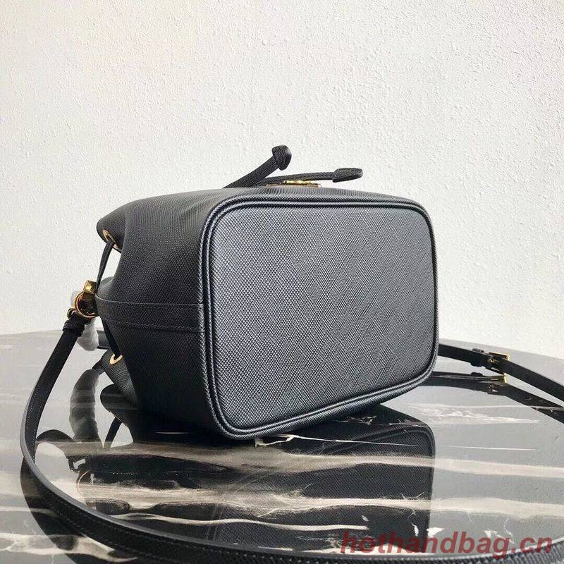 Prada Galleria Saffiano Leather Bag 1BE032 Black Prada Galleria Saffiano Leather Bag 1BE032 Black