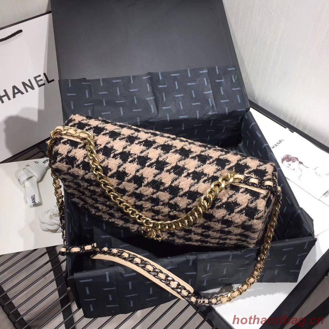 Chanel Original Flap Bags Houndstooth A3269 Black&Beige Chanel Original Flap Bags Houndstooth A3269 Black&Beige