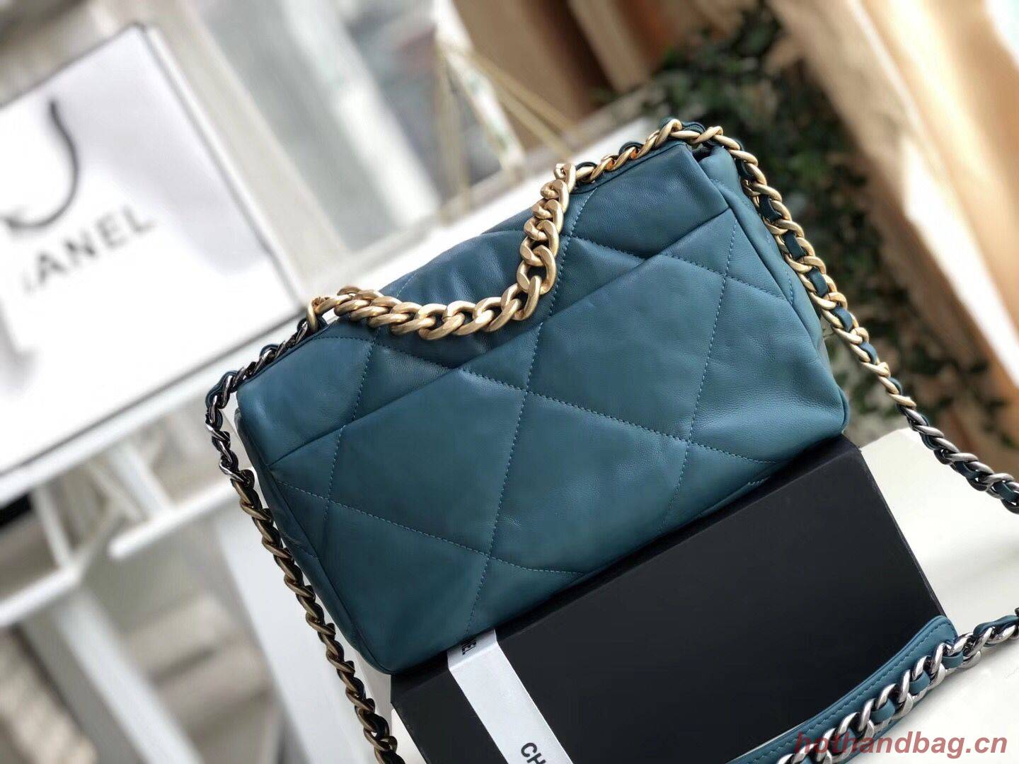 Chanel 19 flap bag AS1160 Navy Chanel 19 flap bag AS1160 Navy
