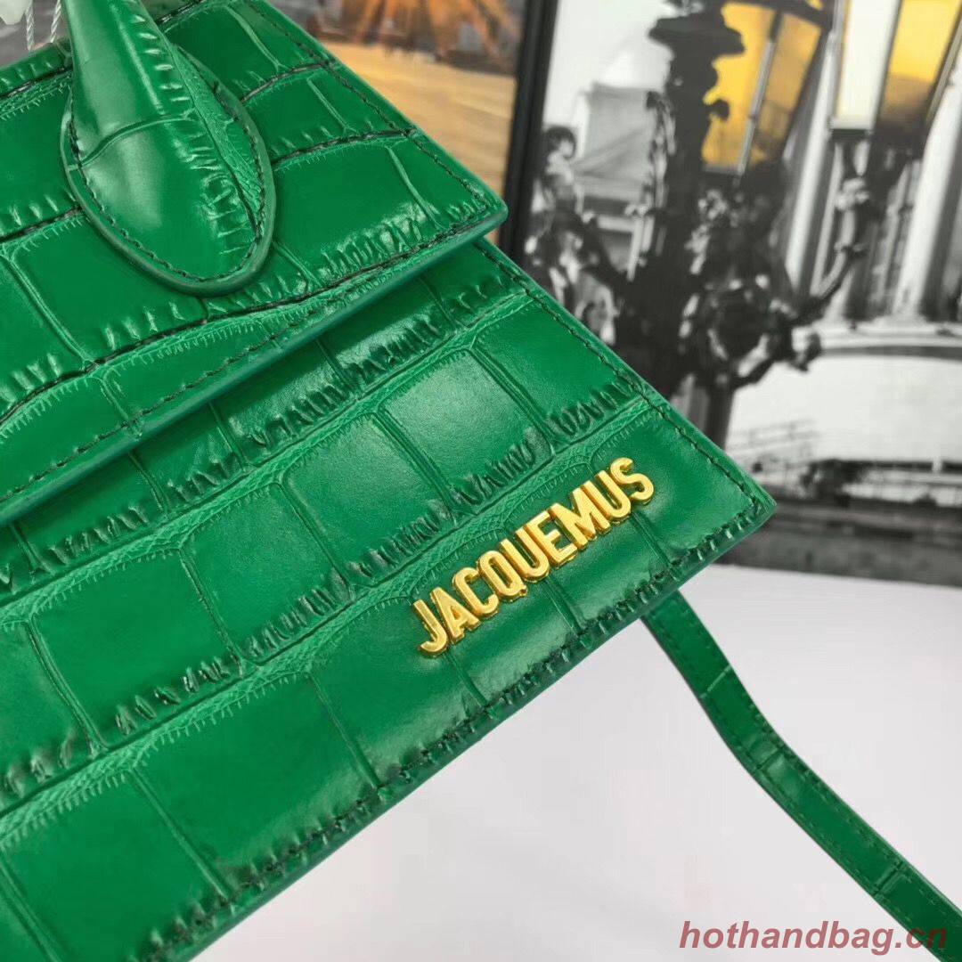 Jacquemus Original Leather Mini Top Handle Bag J8088 Green Jacquemus Original Leather Mini Top Handle Bag J8088 Green