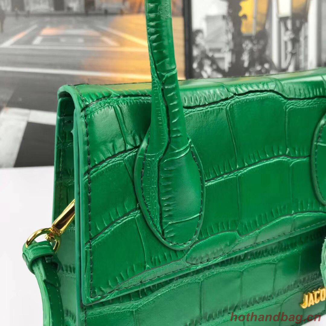 Jacquemus Original Leather Mini Top Handle Bag J8088 Green Jacquemus Original Leather Mini Top Handle Bag J8088 Green