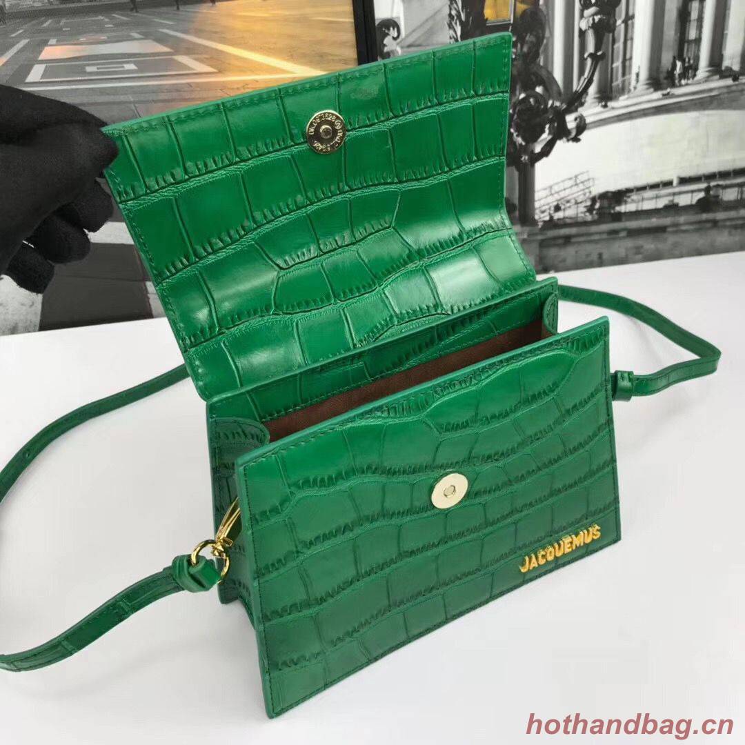 Jacquemus Original Leather Mini Top Handle Bag J8088 Green Jacquemus Original Leather Mini Top Handle Bag J8088 Green