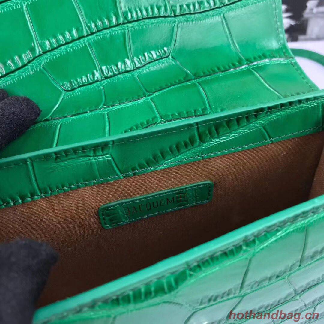 Jacquemus Original Leather Mini Top Handle Bag J8088 Green Jacquemus Original Leather Mini Top Handle Bag J8088 Green