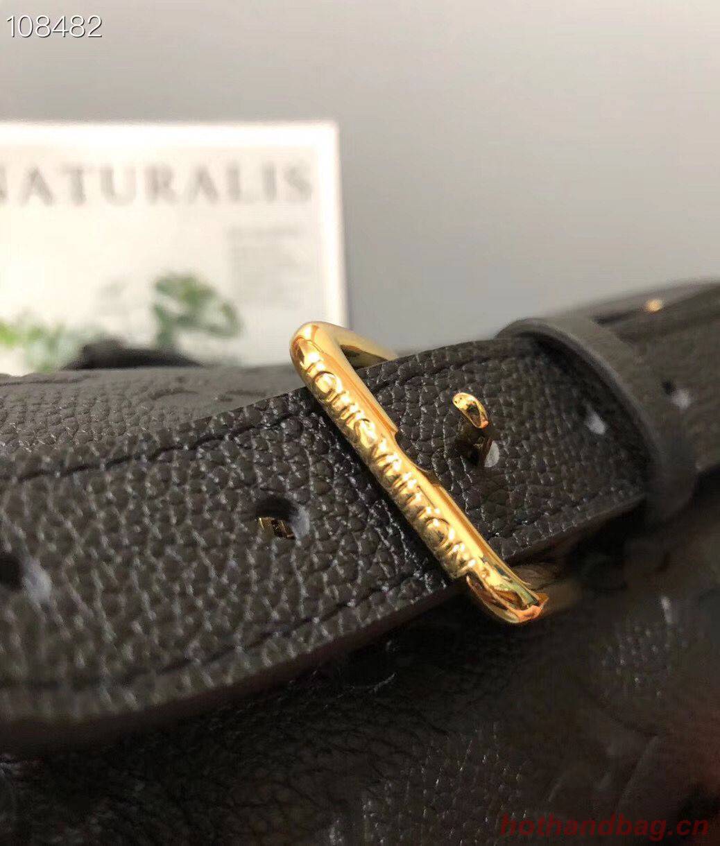 Louis Vuitton Monogram Canvas Original Leather Beltbag M55426 Black Louis Vuitton Monogram Canvas Original Leather Beltbag M55426 Black