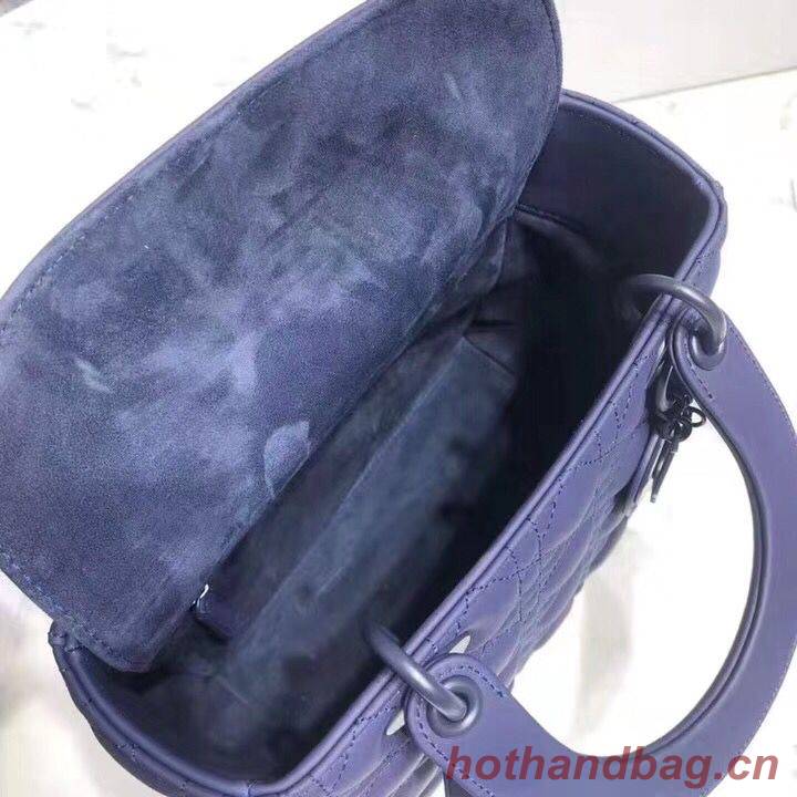 Dior LADY DIOR CALFSKIN BAG M0575 Dark Blue