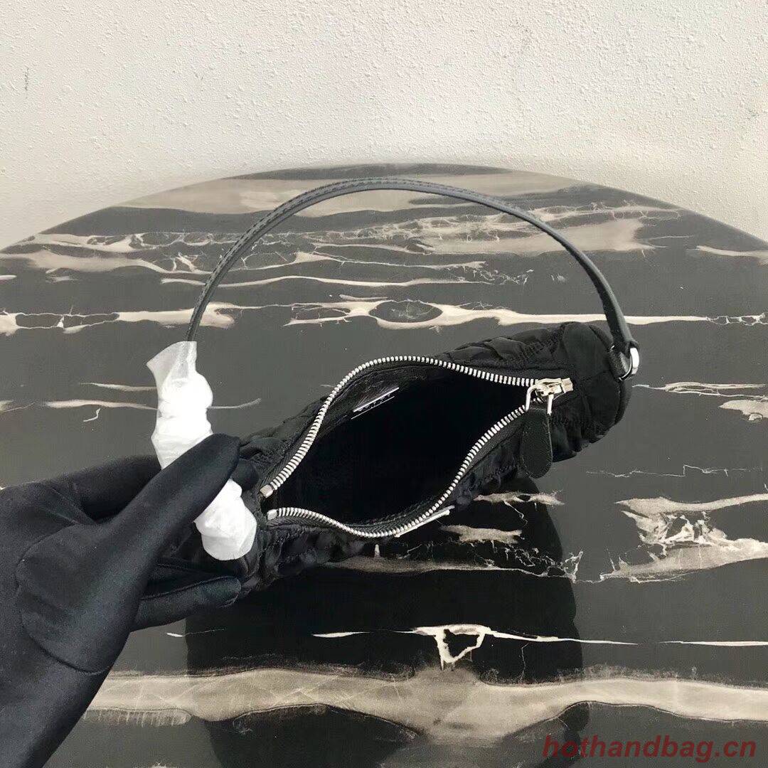 Prada Nylon and Saffiano leather mini bag 1NE204 black Prada Nylon and Saffiano leather mini bag 1NE204 black