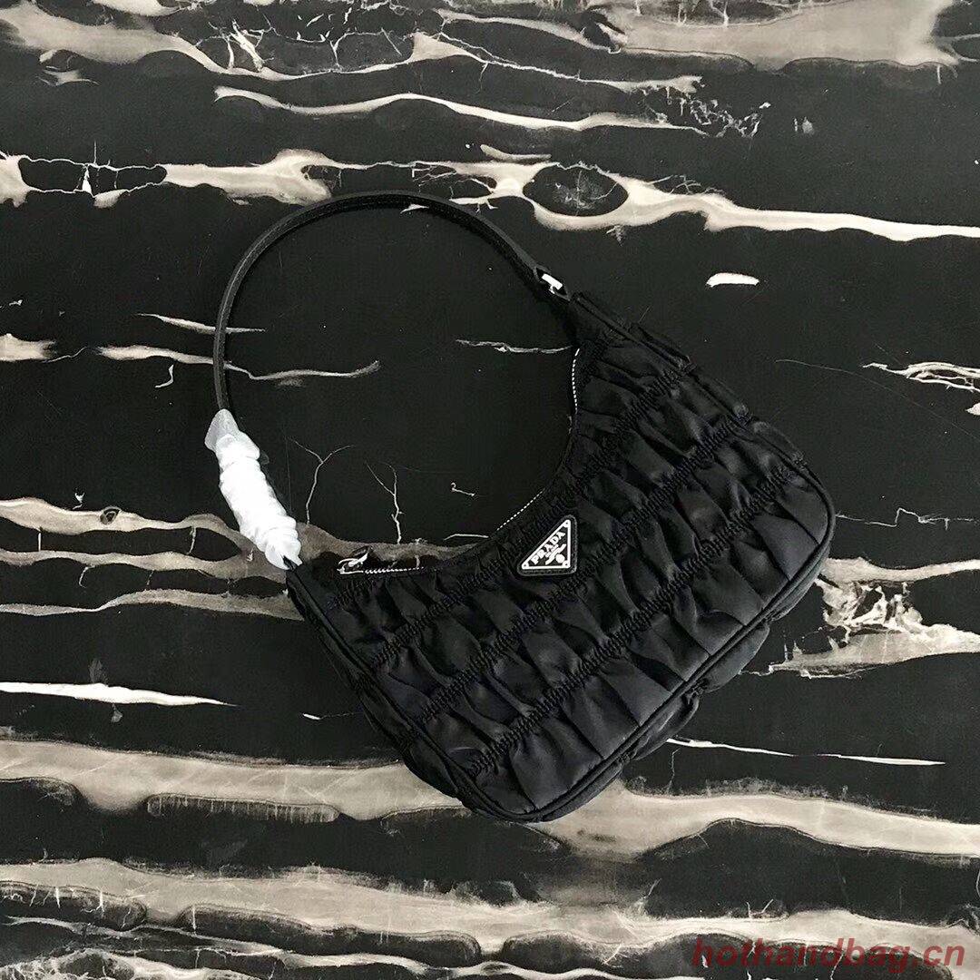 Prada Nylon and Saffiano leather mini bag 1NE204 black Prada Nylon and Saffiano leather mini bag 1NE204 black