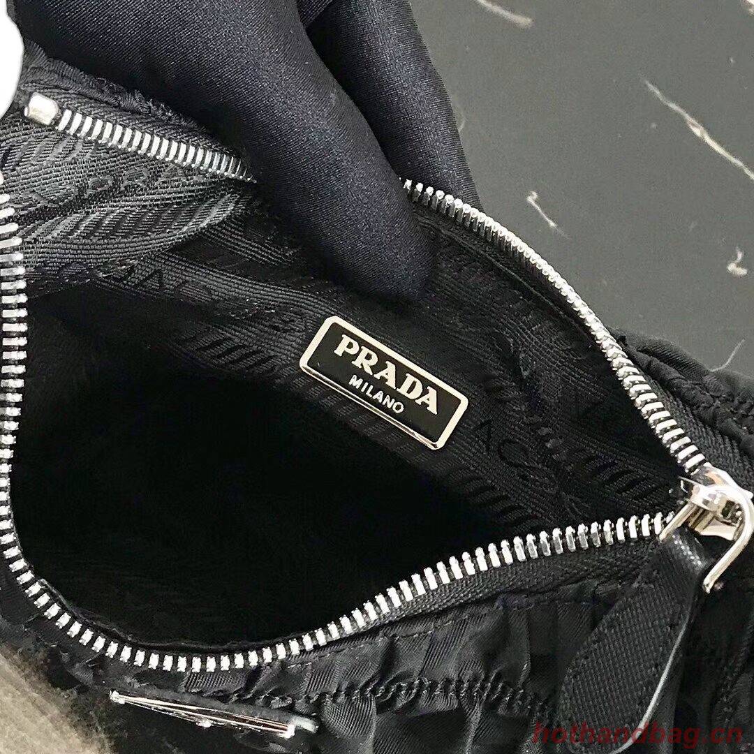 Prada Nylon and Saffiano leather mini bag 1NE204 black Prada Nylon and Saffiano leather mini bag 1NE204 black