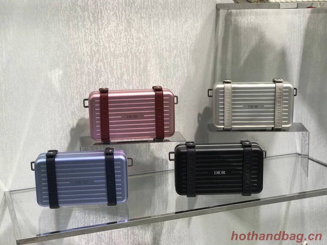 DIORAMA CALFSKIN CLUTCH M2020 silvery DIORAMA CALFSKIN CLUTCH M2020 silvery