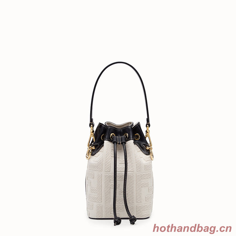 FENDI MON TRESOR Mini bag in beige canvas 8BS010 FENDI MON TRESOR Mini bag in beige canvas 8BS010