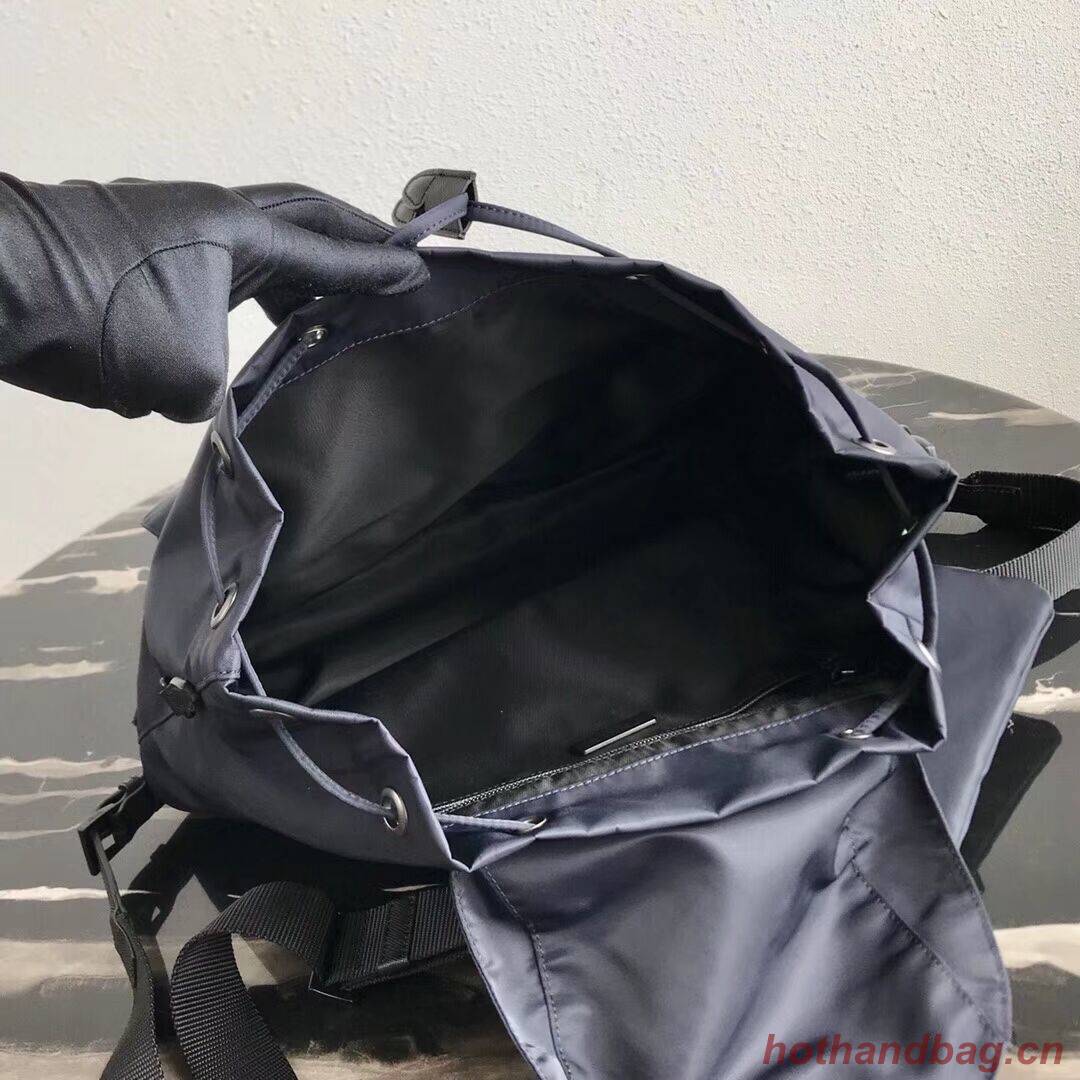 Prada Re-Nylon backpack 1BZ811 black&orange Prada Re-Nylon backpack 1BZ811 black&orange