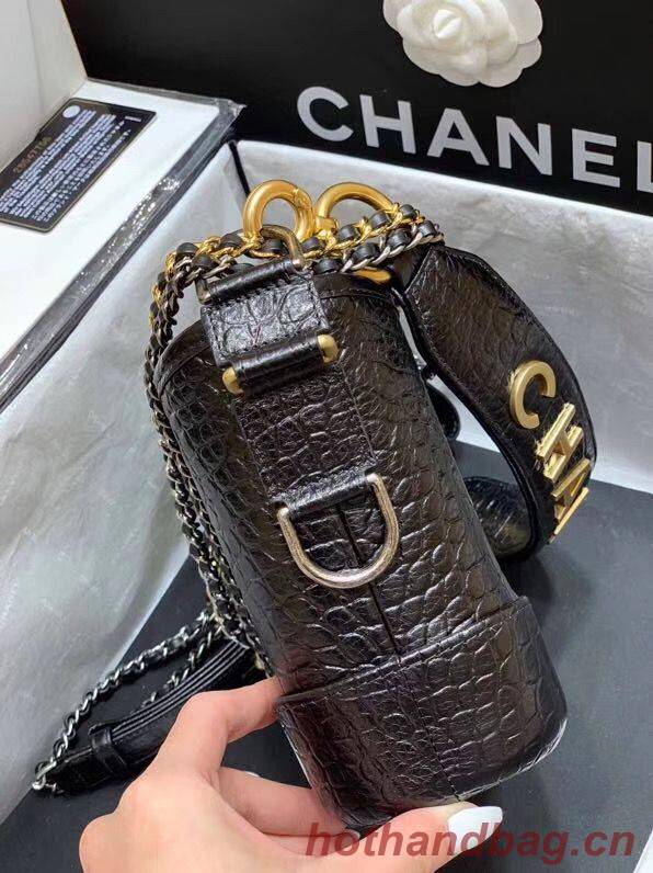 Chanel Gabrielle Hobo Original Crocodile Leather Bag A93824 Black Chanel Gabrielle Hobo Original Crocodile Leather Bag A93824 Black