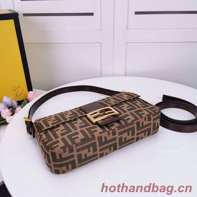 FENDI BAGUETTE fabric bag 8BR011 Coffee FENDI BAGUETTE fabric bag 8BR011 Coffee