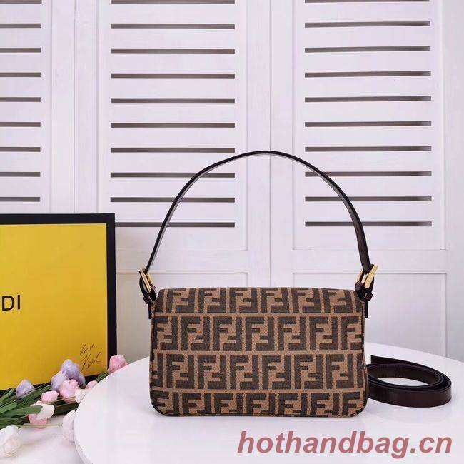 FENDI BAGUETTE fabric bag 8BR011 Coffee FENDI BAGUETTE fabric bag 8BR011 Coffee