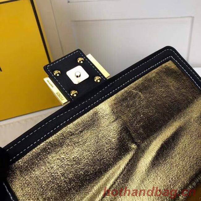 FENDI fabric bag F0386 black FENDI fabric bag F0386 black