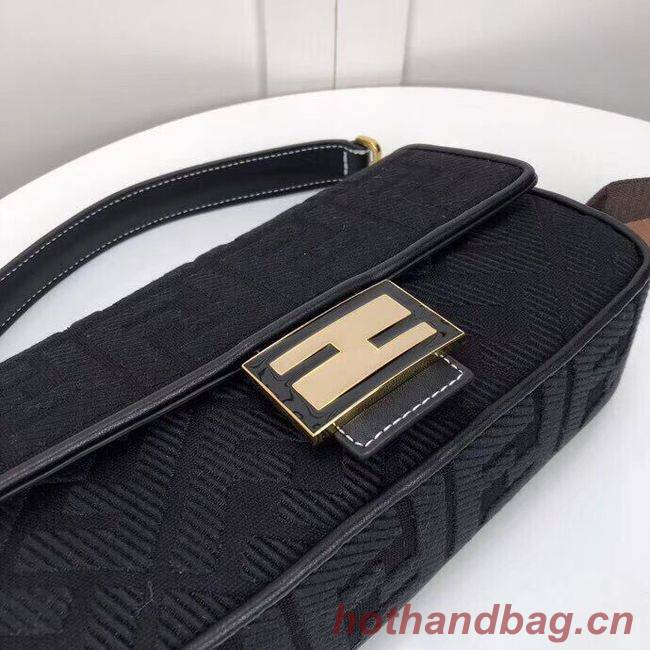 FENDI fabric bag F0386 black FENDI fabric bag F0386 black