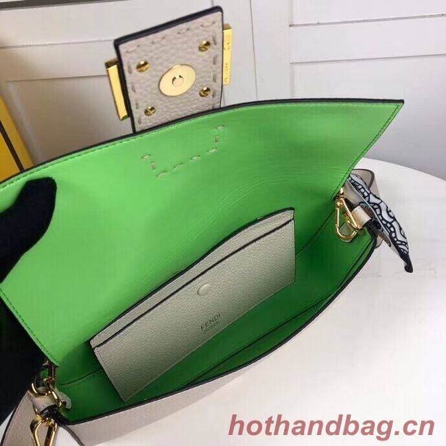 Fendi BAGUETTE leather bag F2466 beige Fendi BAGUETTE leather bag F2466 beige